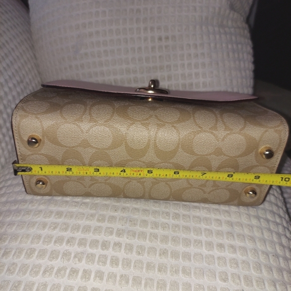 Coach Tilly Signature & Pink Satchel Crossbody - Picture 16 of 16